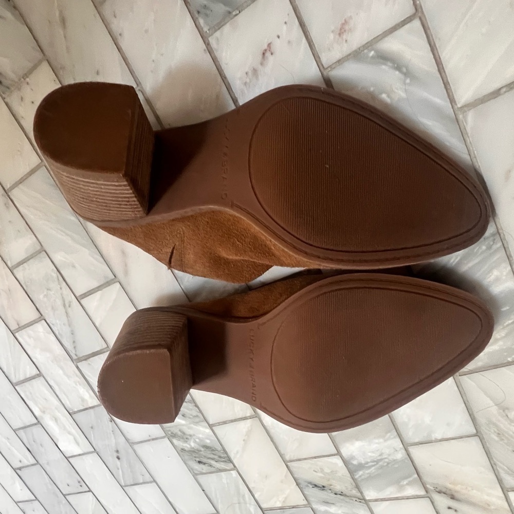 LUCKY BRAND Women’s Camel Sebiki Heeled Mule - Size 6 - Picture 5 of 14
